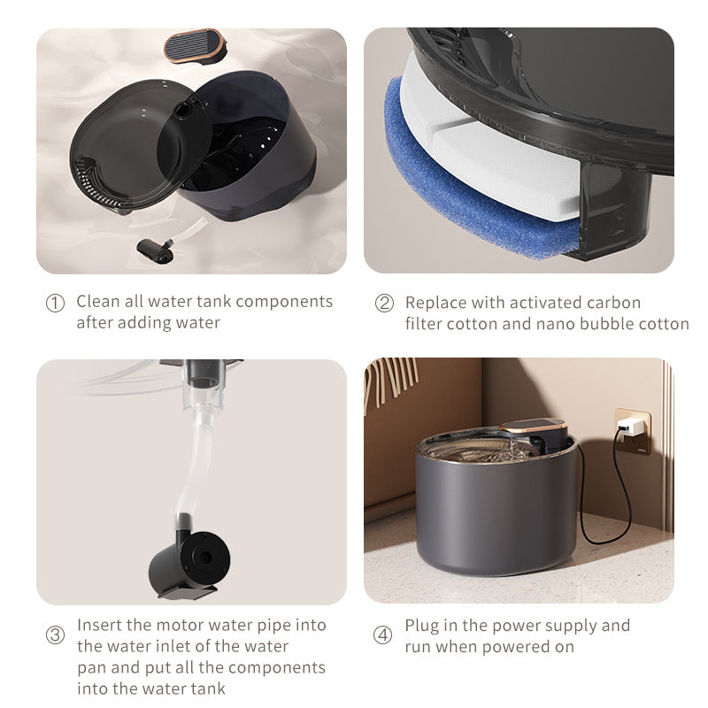 USB Cat Water Fountain Auto Feeder - EzPets Shop