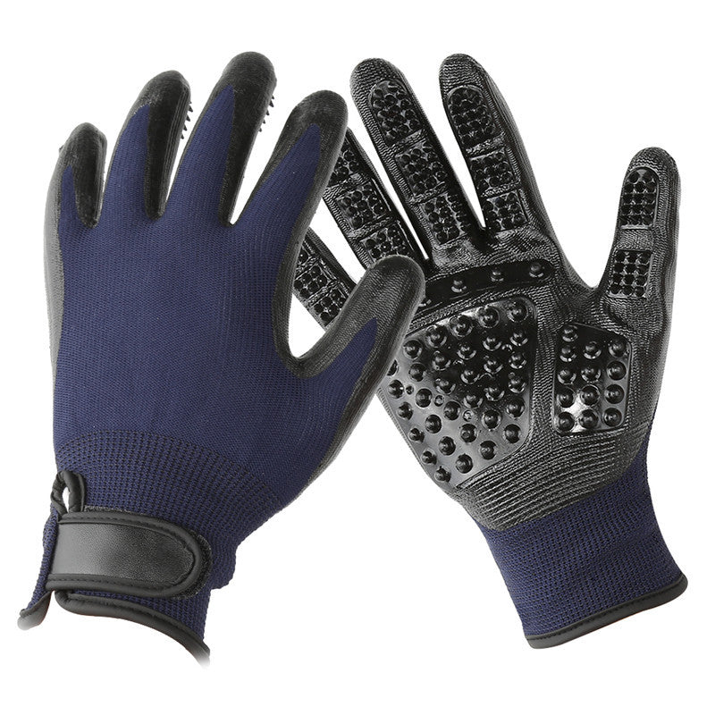 Soft Rubber Grooming Glove – Perfect for Cats & Dogs - EzPets Shop