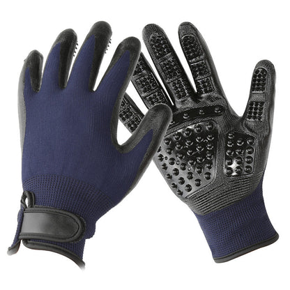 Soft Rubber Grooming Glove – Perfect for Cats & Dogs - EzPets Shop