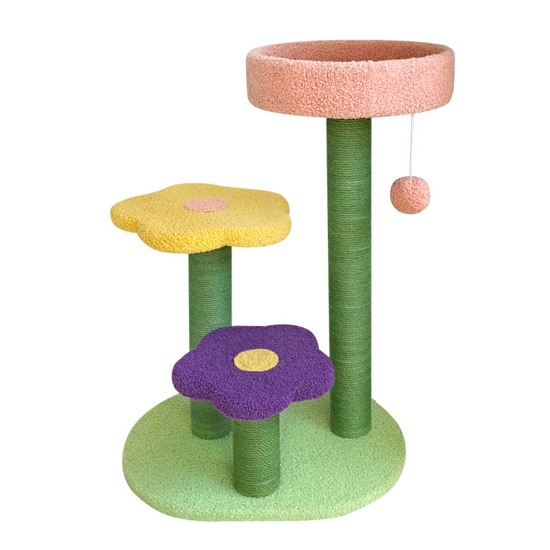 All-in-One Cat Tower – Climb, Scratch, Play - EzPets Shop