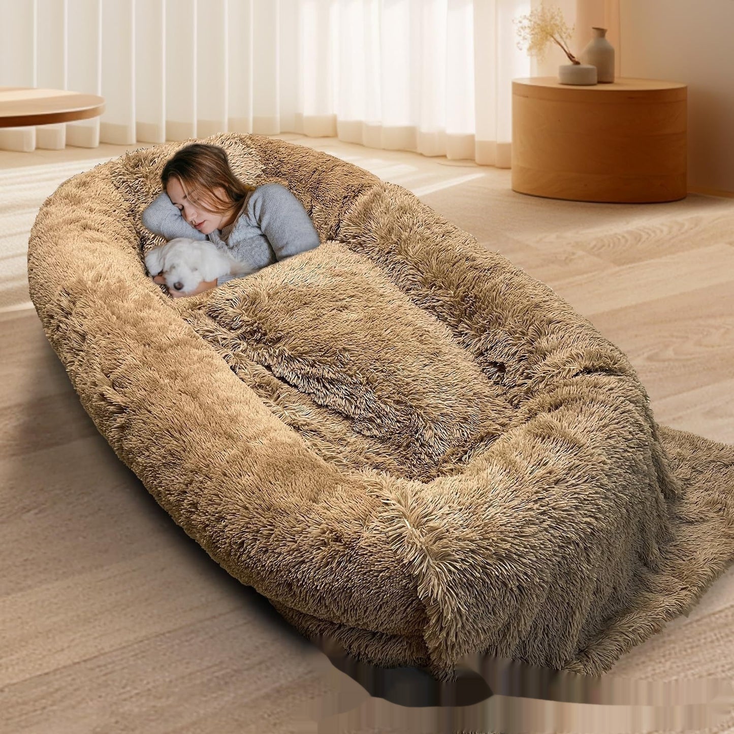 Cozy Queen Bed Sofa – Snuggle with Your Pup - EzPets Shop