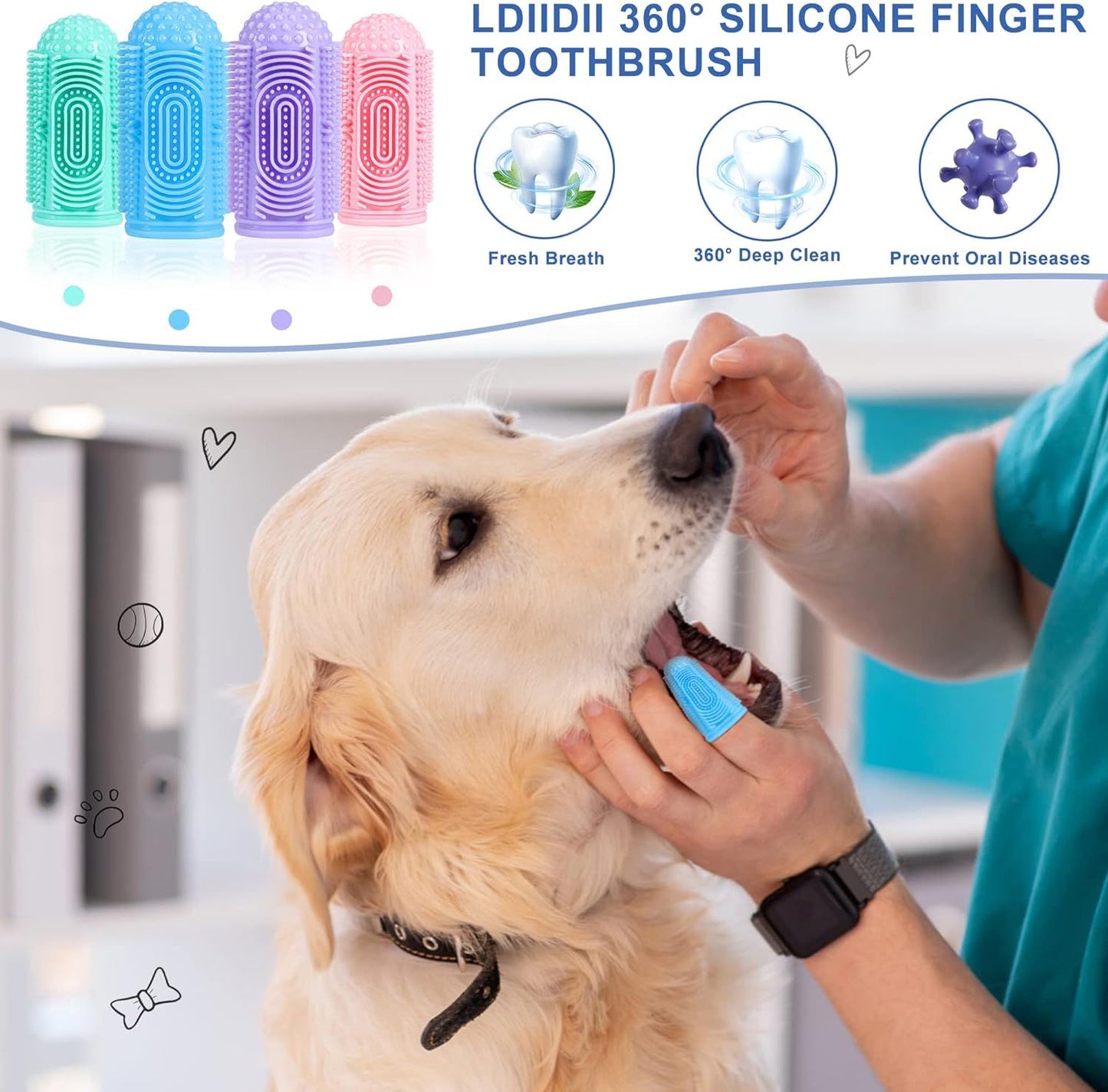 Complete Pet Toothbrush Kit – Finger + Stick Brush - EzPets Shop