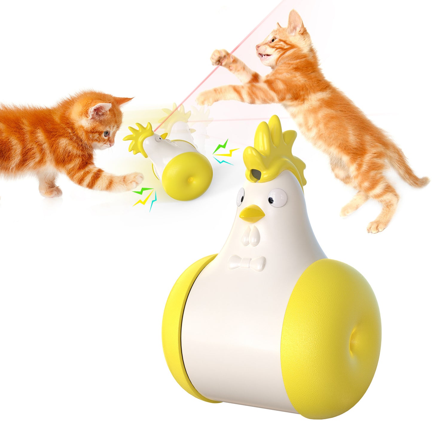 Sound-Activated Laser Cat Toy – Fun Tumbler Game - EzPets Shop