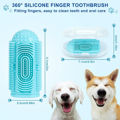 Complete Pet Toothbrush Kit – Finger + Stick Brush - EzPets Shop