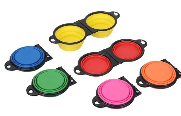 Portable Silicone Dog Bowl – Foldable & Lightweight for Travel - EzPets Shop