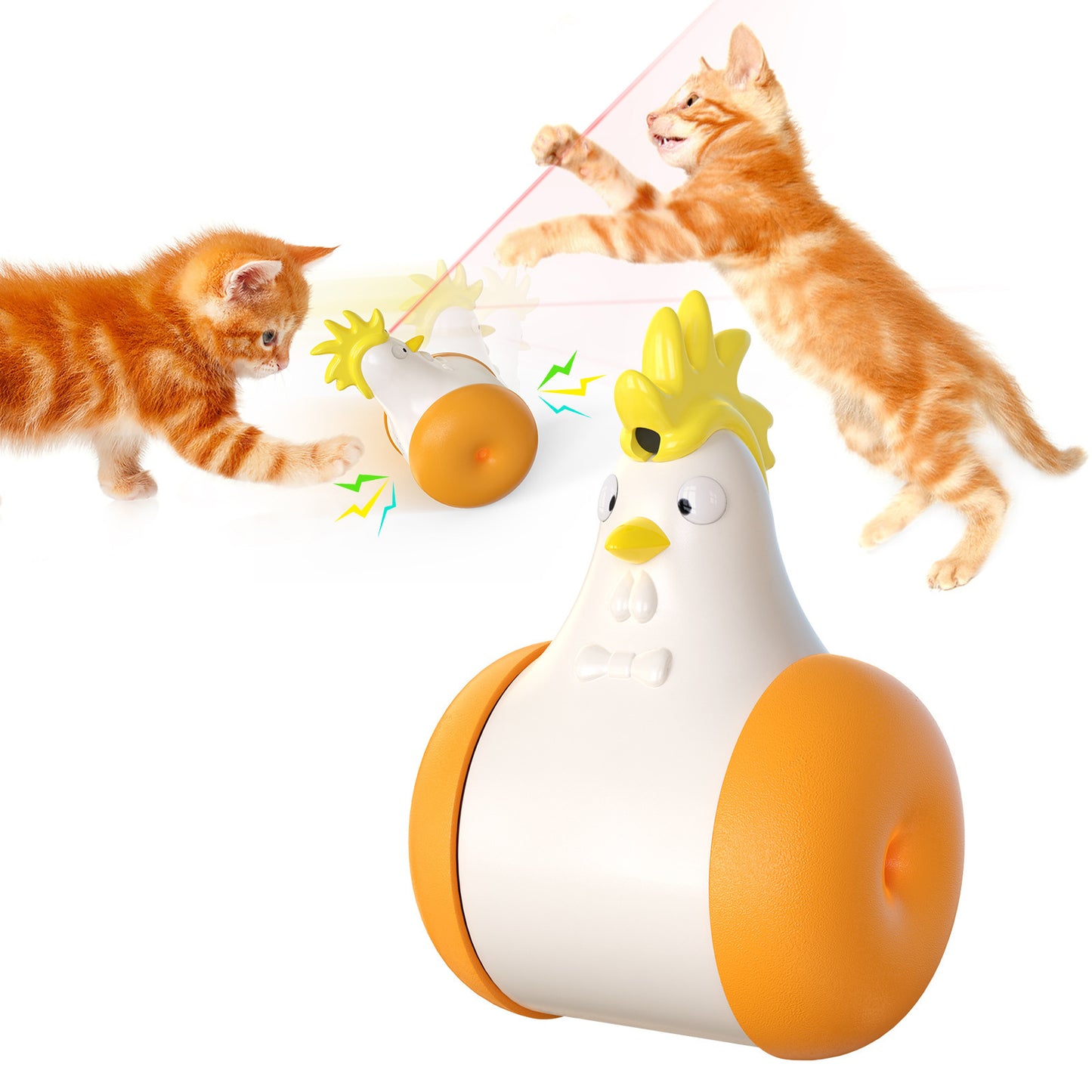 Sound-Activated Laser Cat Toy – Fun Tumbler Game - EzPets Shop