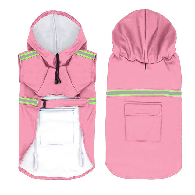 Reflective Dog Rain Jacket – Walk in Any Rain - EzPets Shop