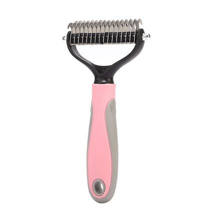 Dual-Sided Grooming Brush – Tackle Shedding with Ease - EzPets Shop