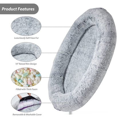 Cozy Queen Bed Sofa – Snuggle with Your Pup - EzPets Shop