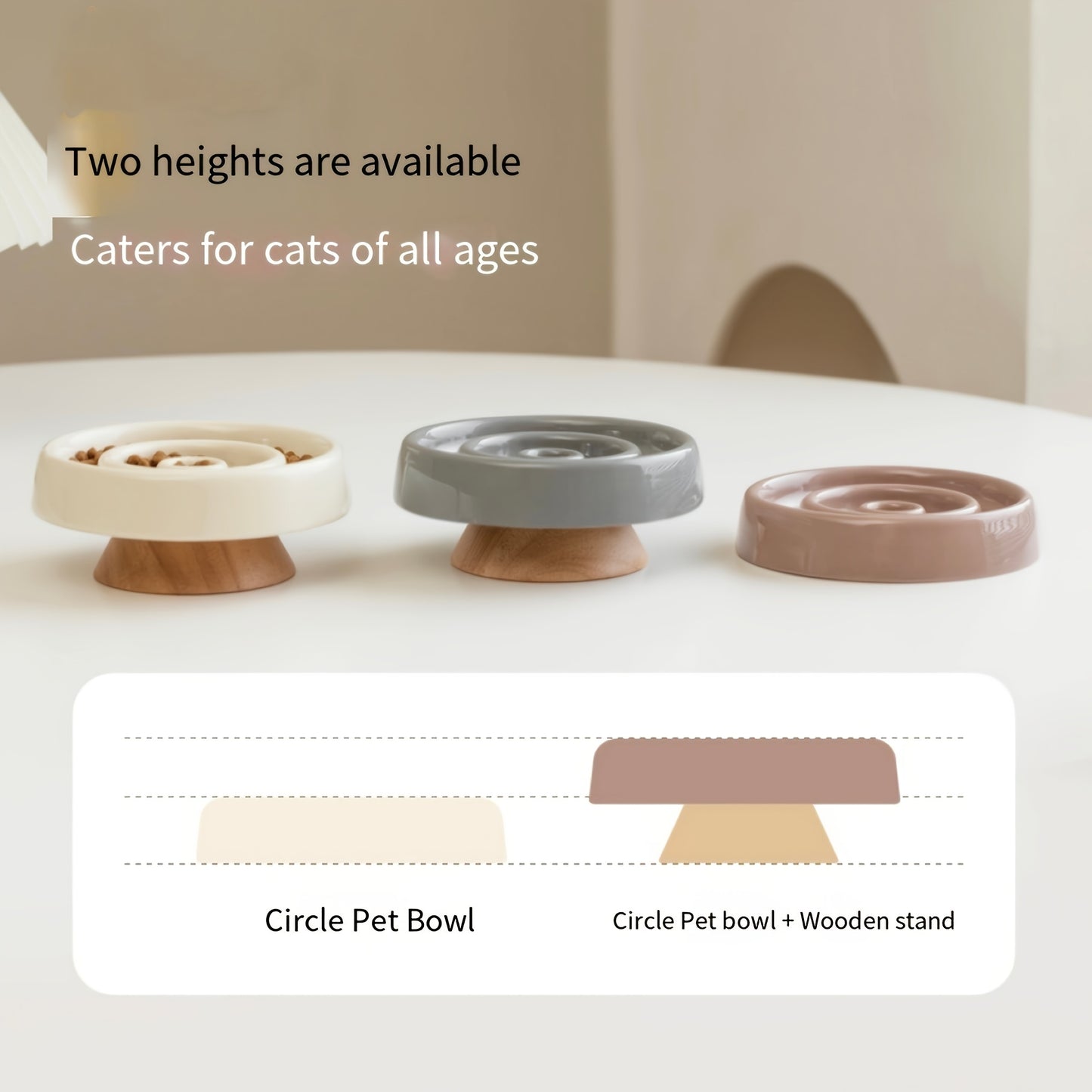 Anti-Gulping Ceramic Slow Feeder Bowl – Prevents Choking - EzPets Shop