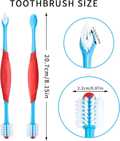 360° Dog Toothbrush – Dual-Head, Non-Slip Grip - EzPets Shop