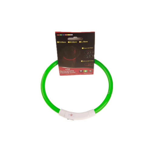 USB Rechargeable Pet Collar – Flashing Night Light - EzPets Shop