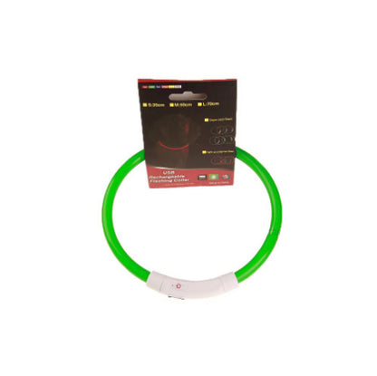 USB Rechargeable Pet Collar – Flashing Night Light - EzPets Shop
