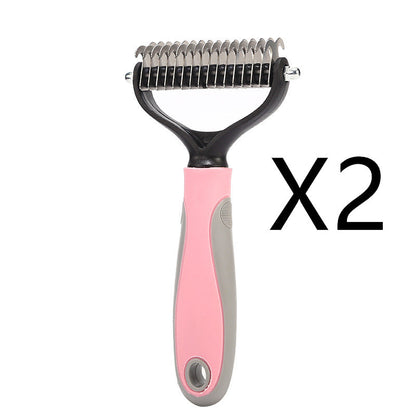 Dual-Sided Grooming Brush – Tackle Shedding with Ease - EzPets Shop