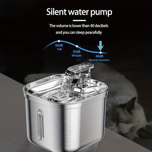 Stainless Steel Water Fountain for Pets - EzPets Shop