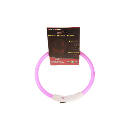 USB Rechargeable Pet Collar – Flashing Night Light - EzPets Shop