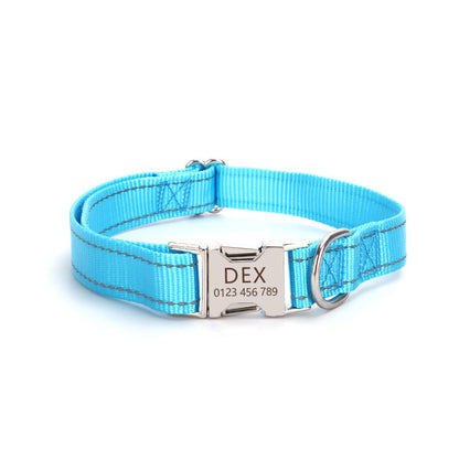 Reflective Nylon Dog Collar – Safe Walks, Day & Night - EzPets Shop