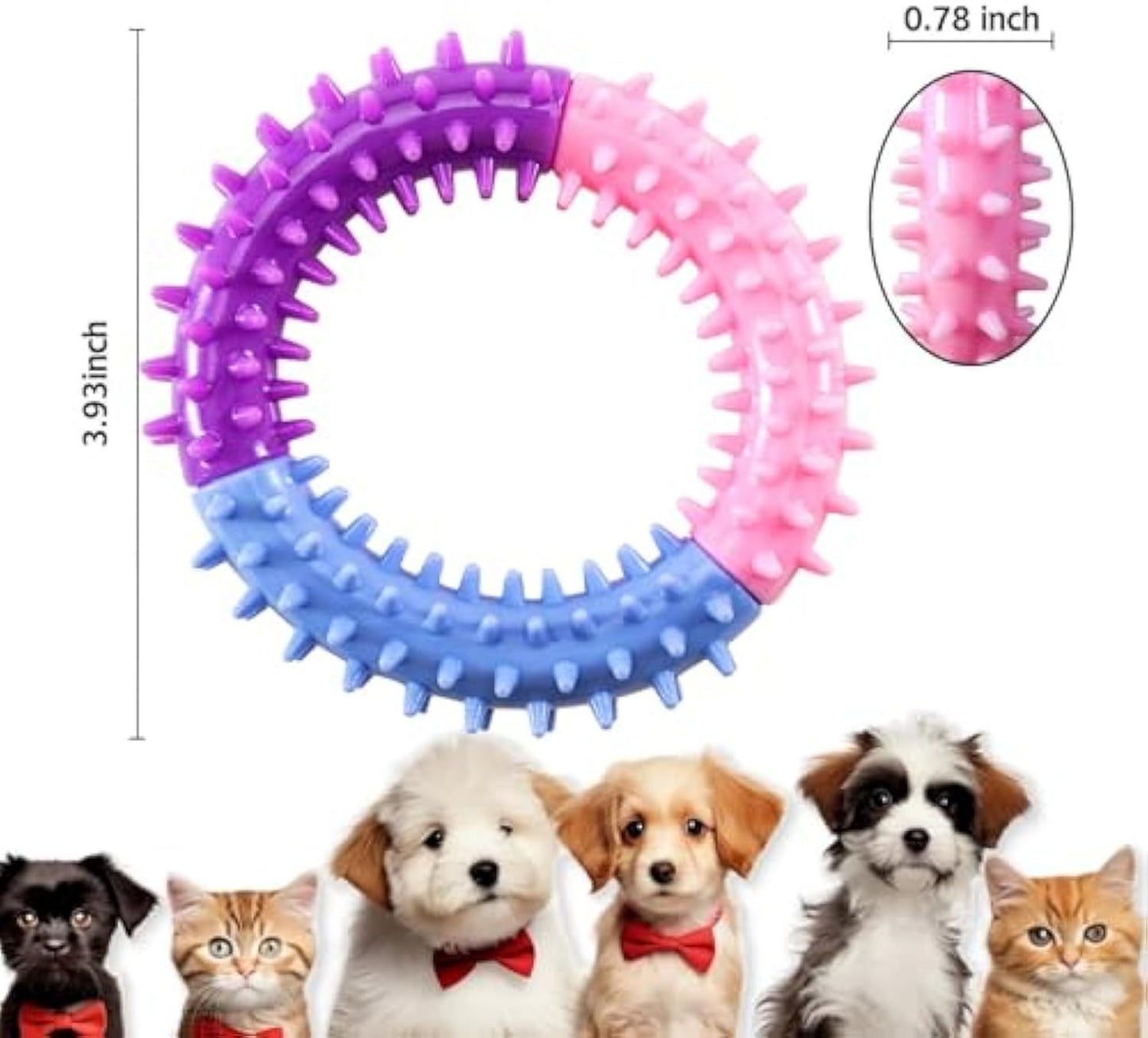Rubber Chew Ring – Teething Relief for All Dogs - EzPets Shop