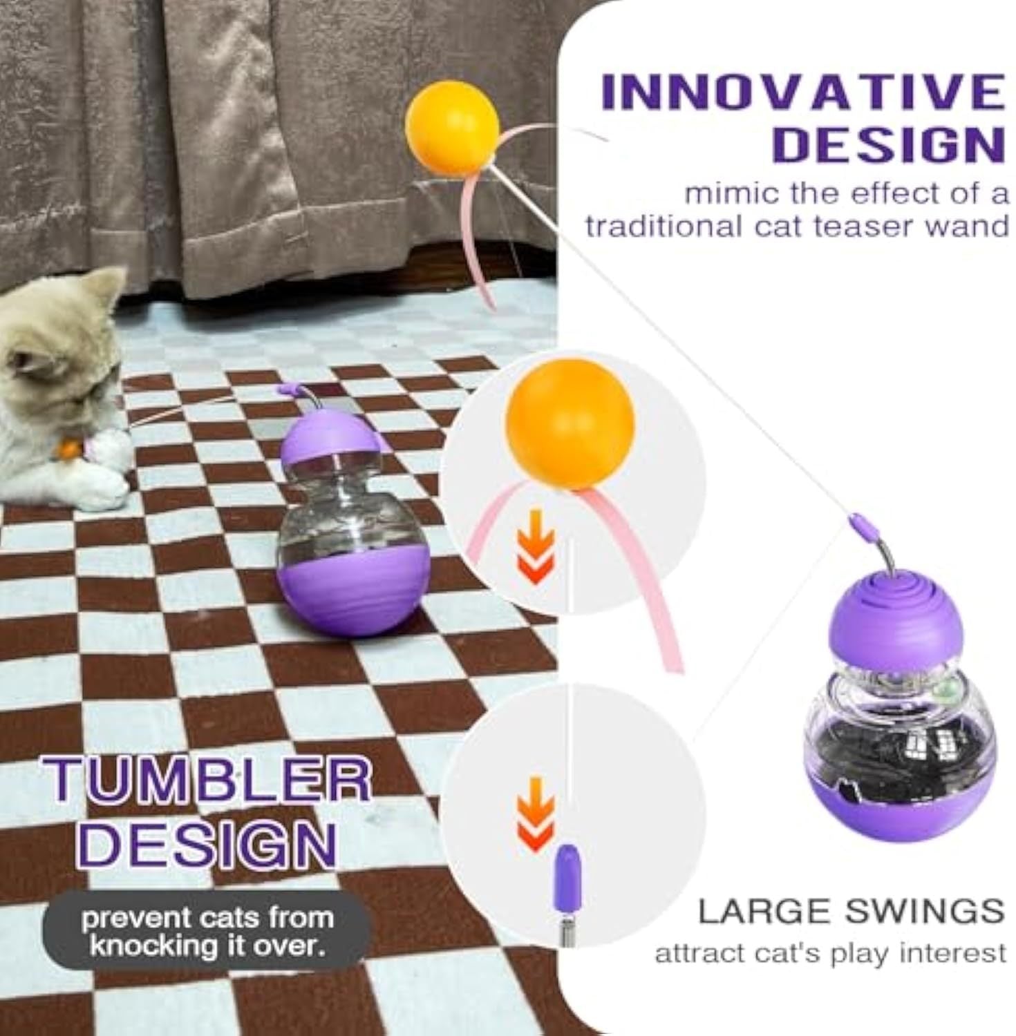Cat Wand Toy Set – Interactive, Electric, & Fun - EzPets Shop