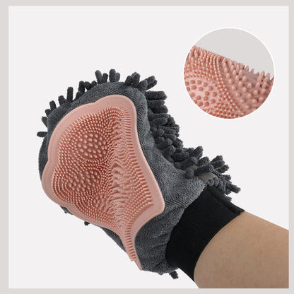 2-in-1 Pet Grooming Glove – Brush & Dry - EzPets Shop