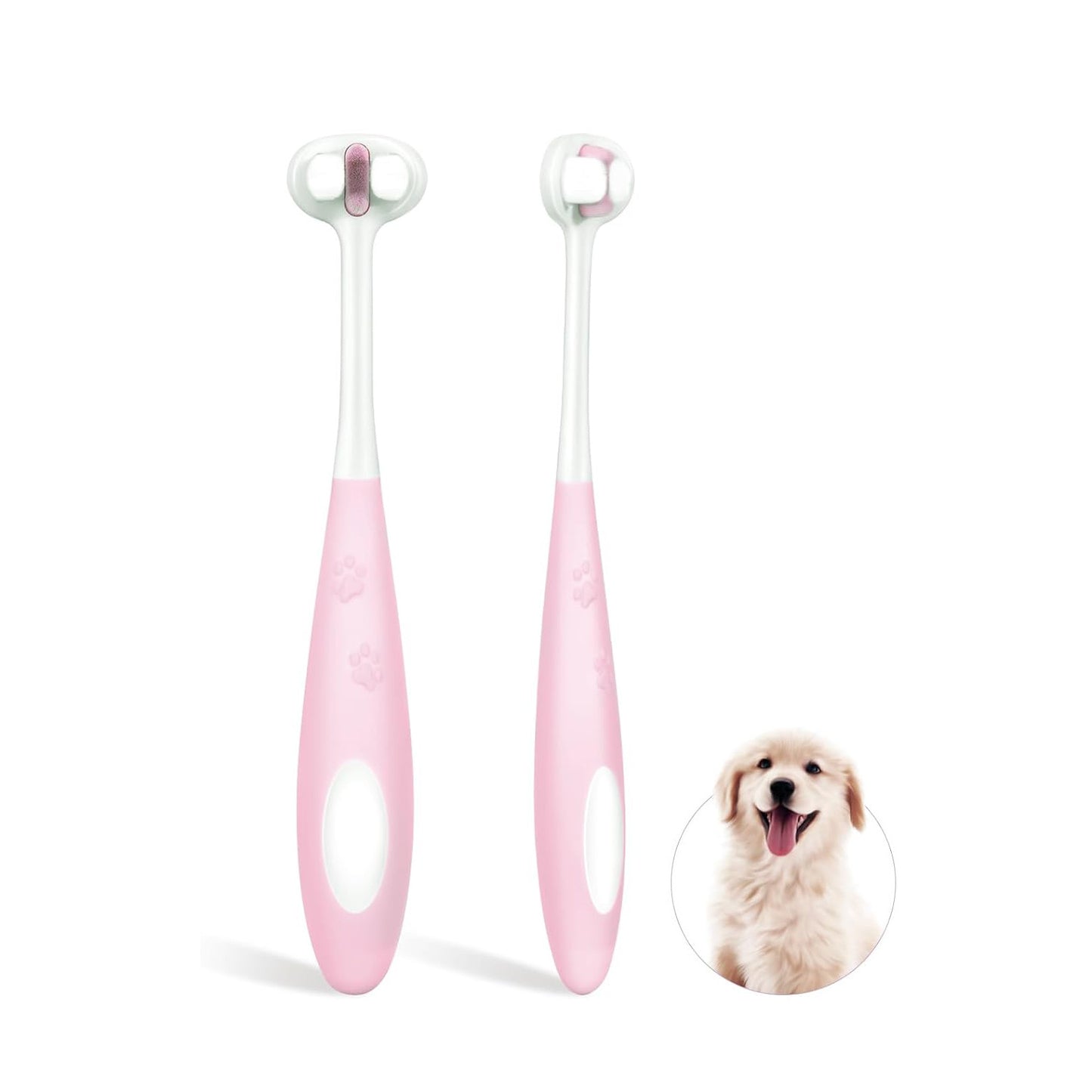 3-Sided Dog Toothbrush – Gentle Nano Bristles - EzPets Shop