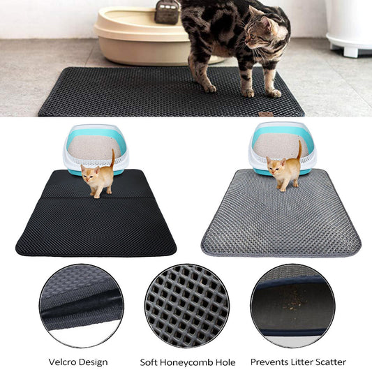 Double-Layer Mat Keeps Floors Litter-Free - EzPets Shop