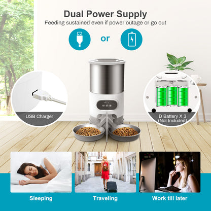 4.5L Smart Feeder – Schedule & Record Meals - EzPets Shop