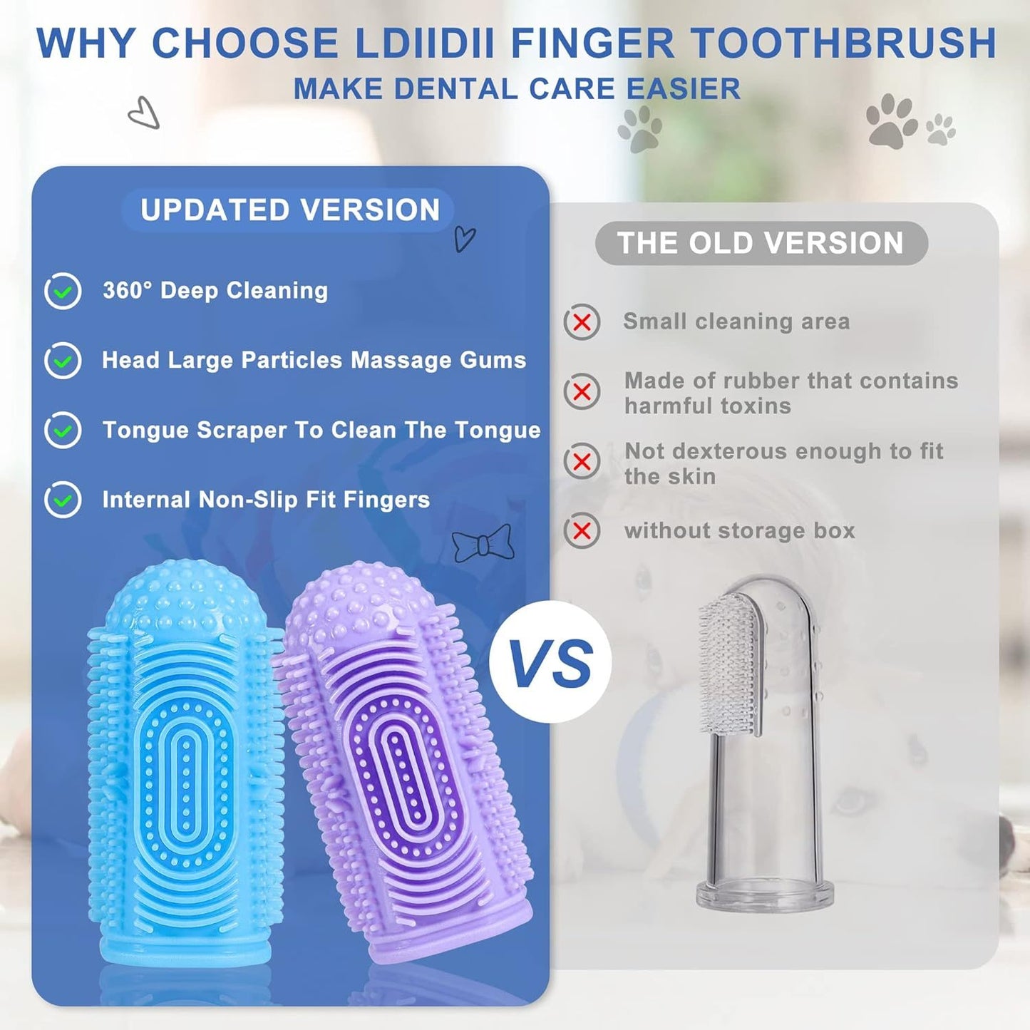 Complete Pet Toothbrush Kit – Finger + Stick Brush - EzPets Shop