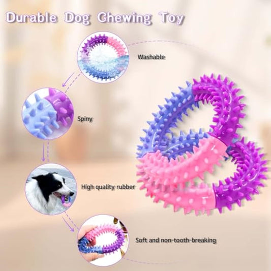 Rubber Chew Ring – Teething Relief for All Dogs - EzPets Shop