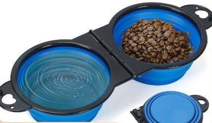 Portable Silicone Dog Bowl – Foldable & Lightweight for Travel - EzPets Shop