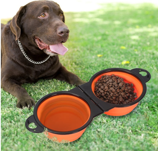 Portable Silicone Dog Bowl – Foldable & Lightweight for Travel - EzPets Shop