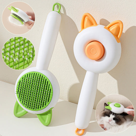 Self-Cleaning Pet Brush – Groom & De-Shed Easily - EzPets Shop