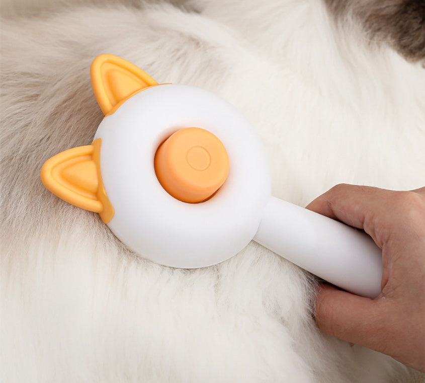 Self-Cleaning Pet Brush – Groom & De-Shed Easily - EzPets Shop