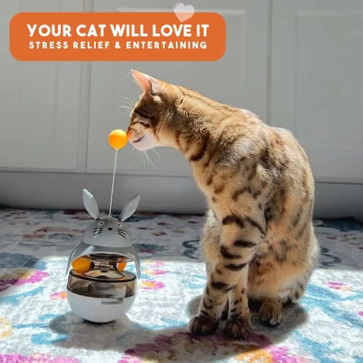 Cat Tower Feeder – With Bell & Dispenser - EzPets Shop