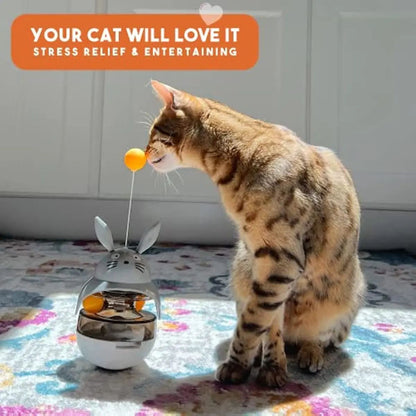 Cat Tower Feeder – With Bell & Dispenser - EzPets Shop