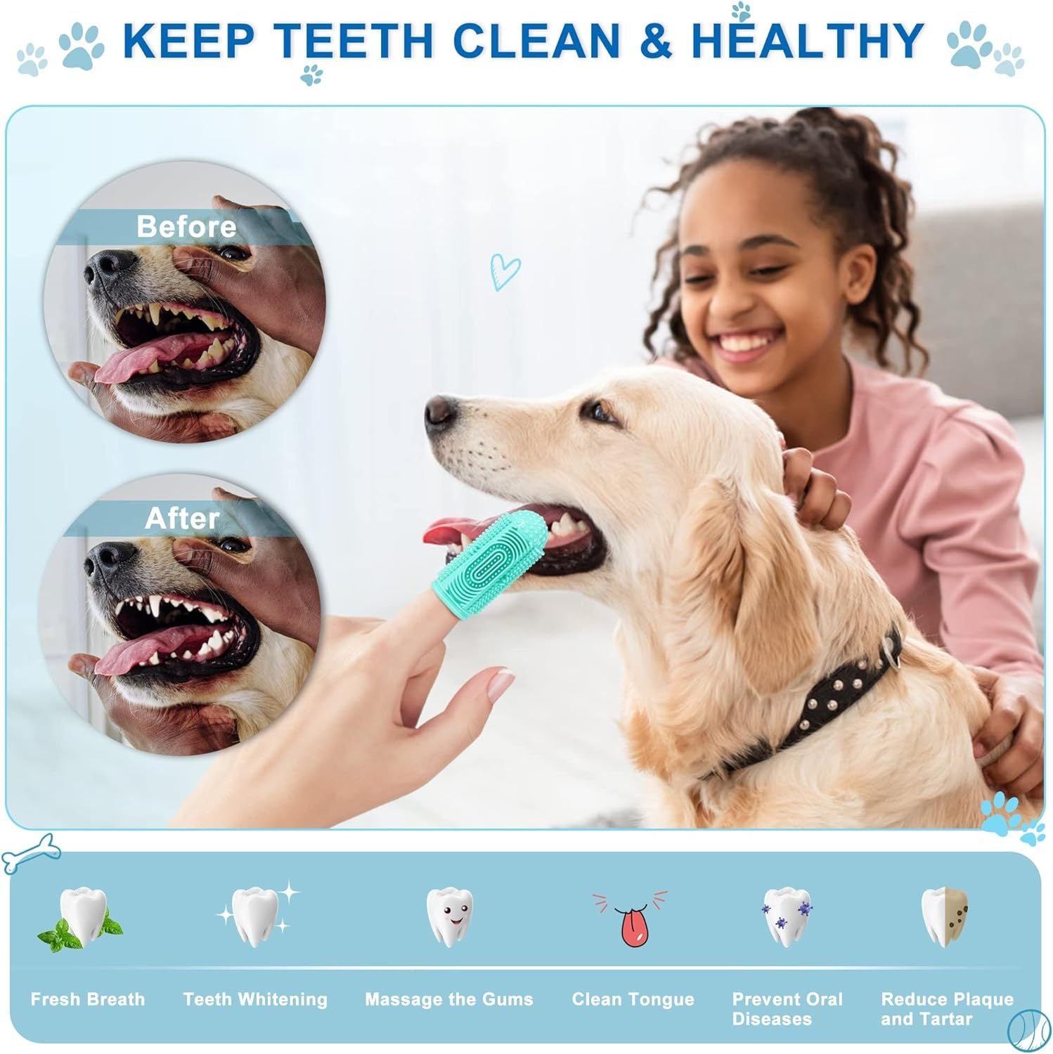 Complete Pet Toothbrush Kit – Finger + Stick Brush - EzPets Shop