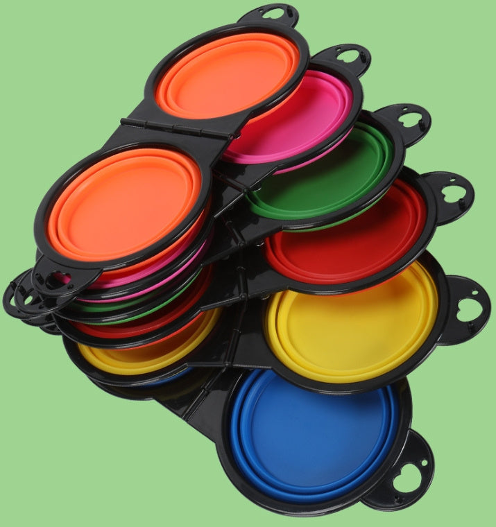 Portable Silicone Dog Bowl – Foldable & Lightweight for Travel - EzPets Shop