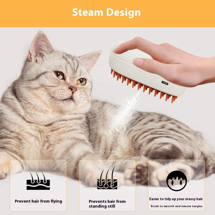 Steam Grooming Brush – Detangle, Relax, Recharge - EzPets Shop