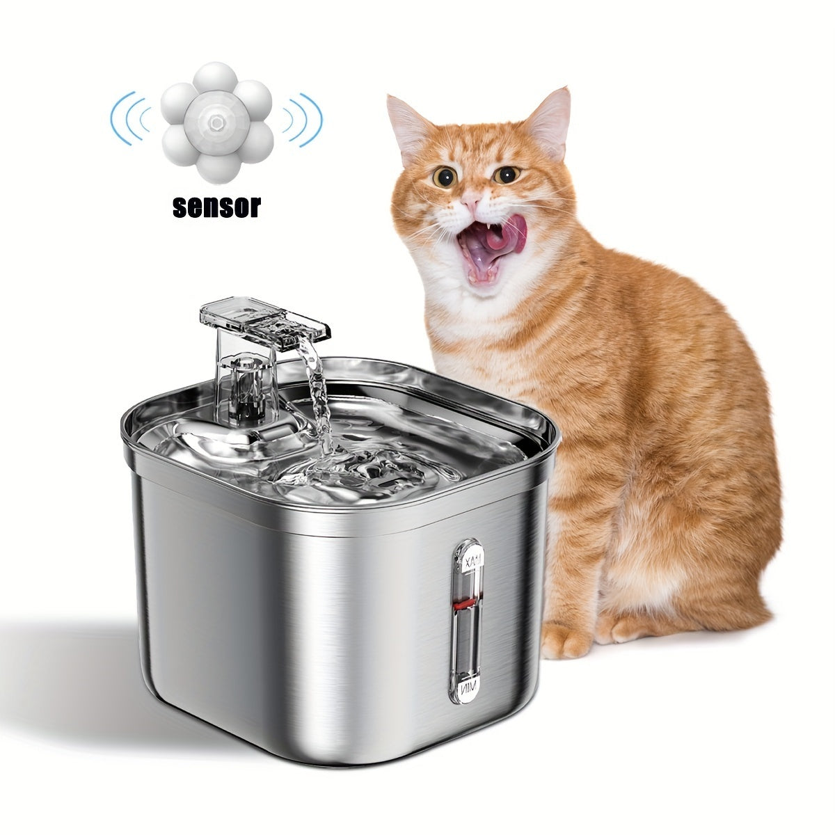 Stainless Steel Water Fountain for Pets - EzPets Shop