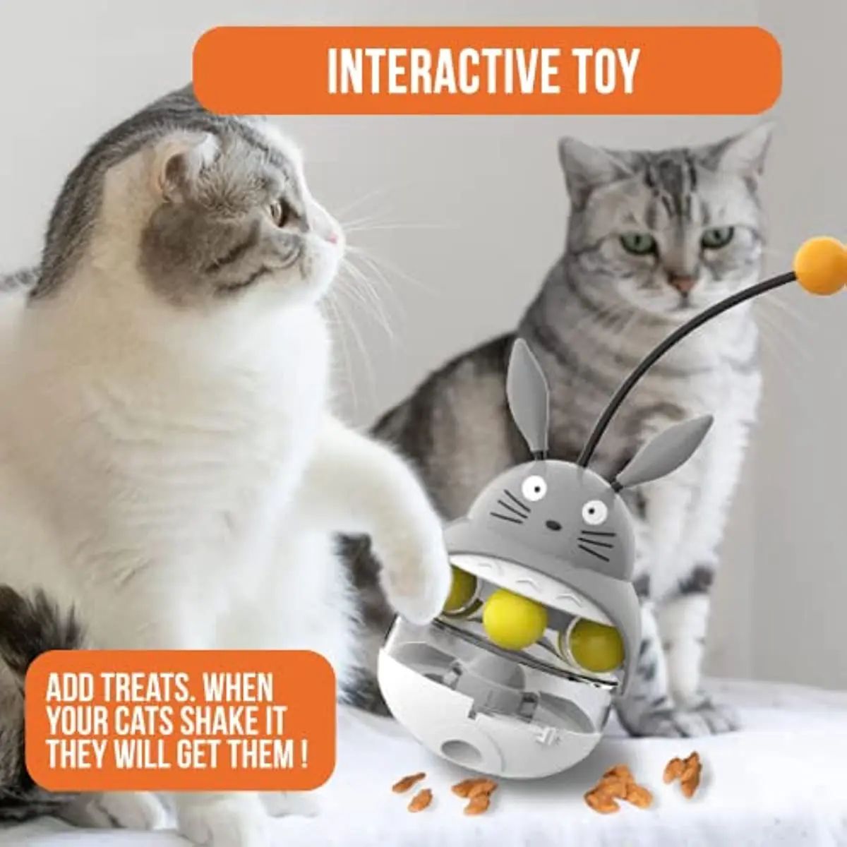Cat Tower Feeder – With Bell & Dispenser - EzPets Shop