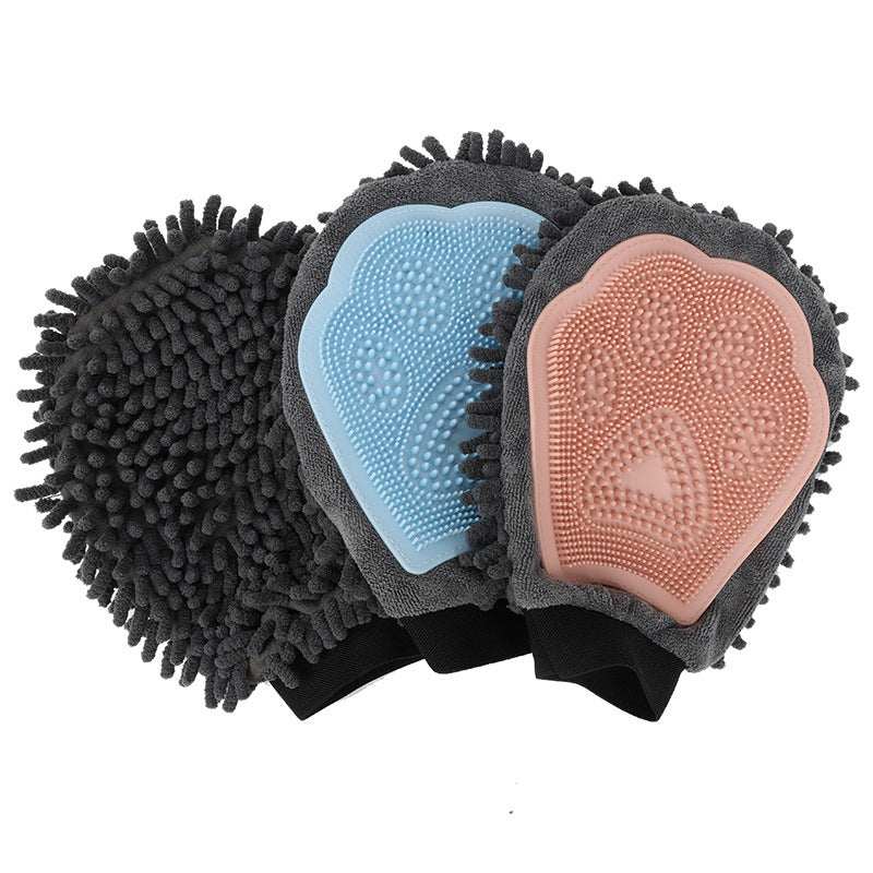 2-in-1 Pet Grooming Glove – Brush & Dry - EzPets Shop